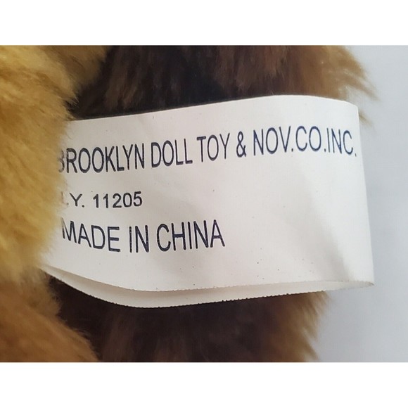 Brooklyn Doll Toy Horse Pony Plush Brown With Red Bow Stuffed Animal Toy 9" - Picture 6 of 6